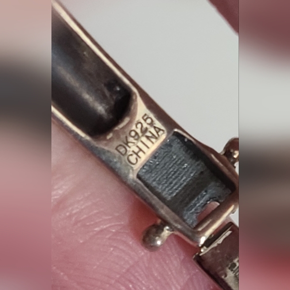 Vintage Sterling Silver Native Navajo Style Bear Claw Bracelet Turquoise 925 - Picture 11 of 12